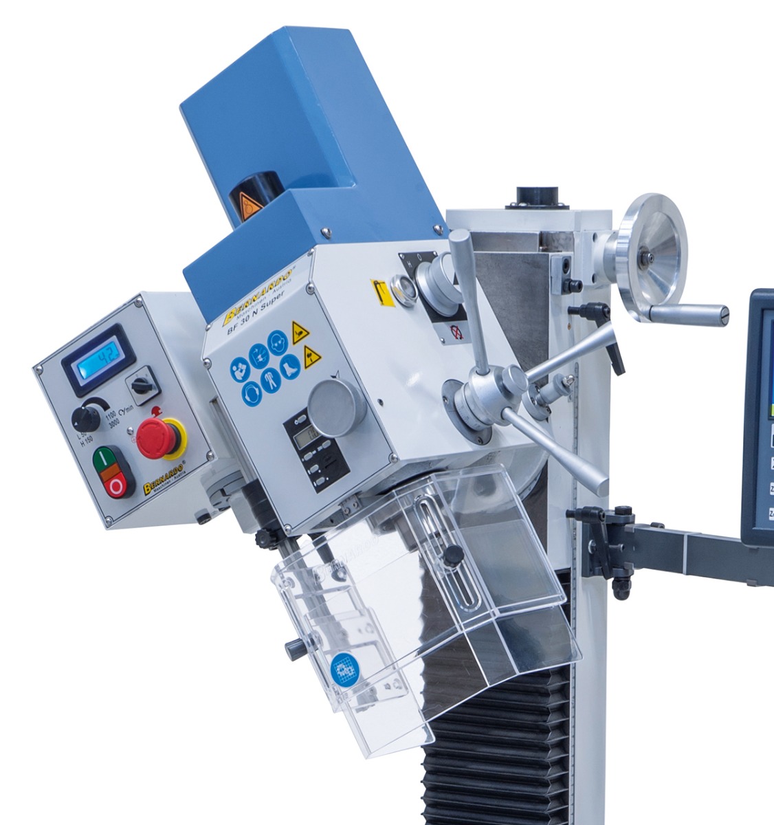 Bohr- und Fräsmaschine BF 30 N Super mit Vorschub inkl. 3-Achs-Digitalanzeige ES-12 V