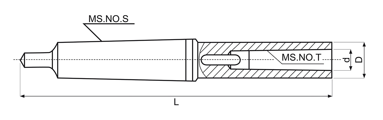 Verlängerungshülse MK 5 / 4