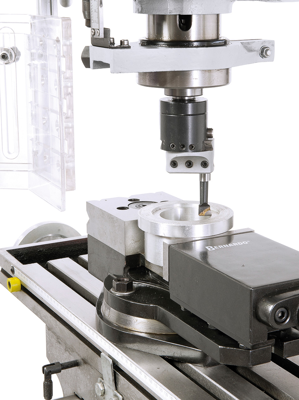 Bohr- und Fräsmaschine BF 45 HSV Vario inkl. Vorschub f. x-Achse