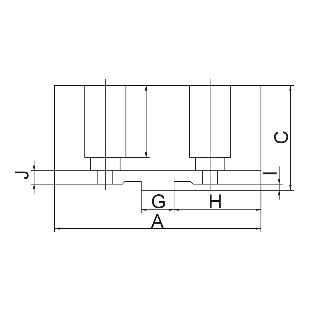 Weiche Aufsatzbacken DSTJ-DK11-400