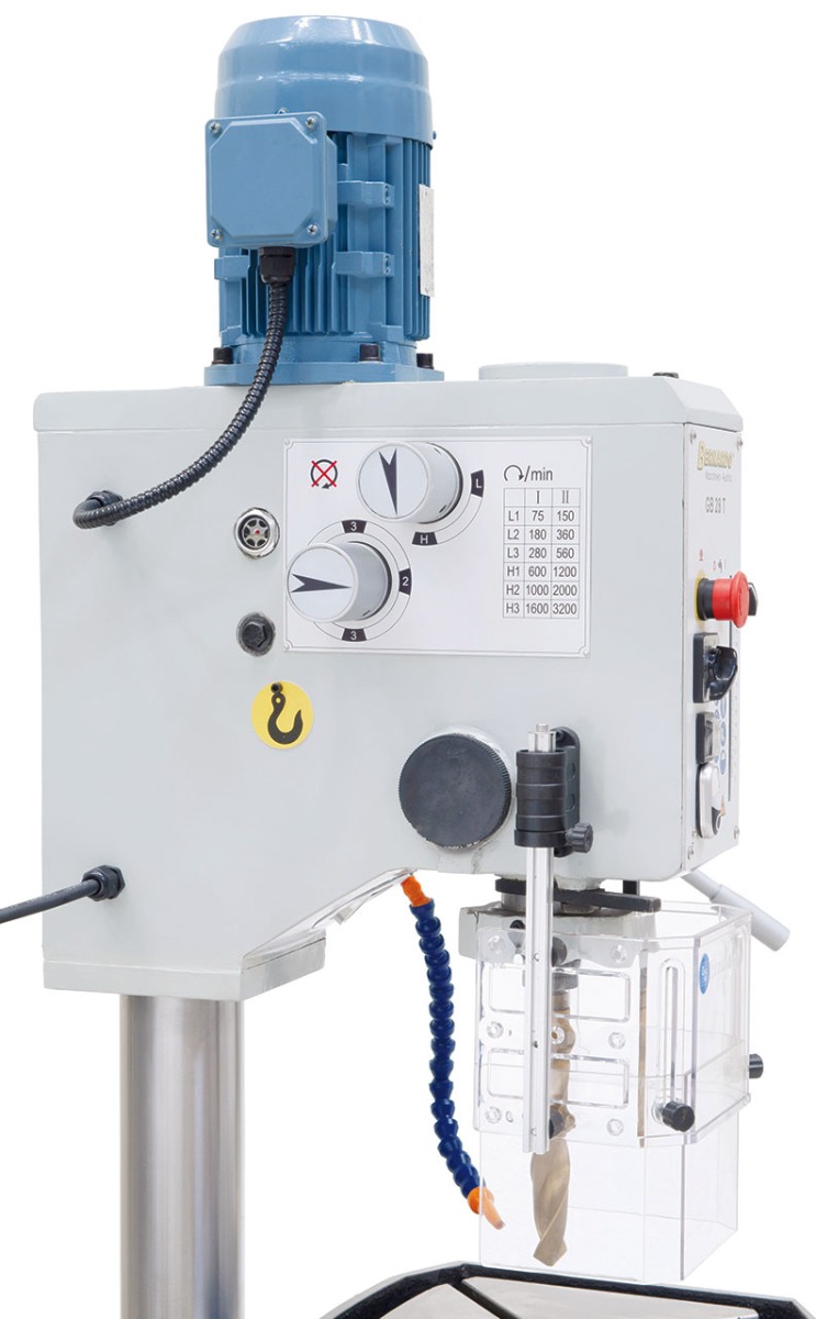 Getriebe-Tischbohrmaschine GB 28 T mit Kühlmitteleinrichtung