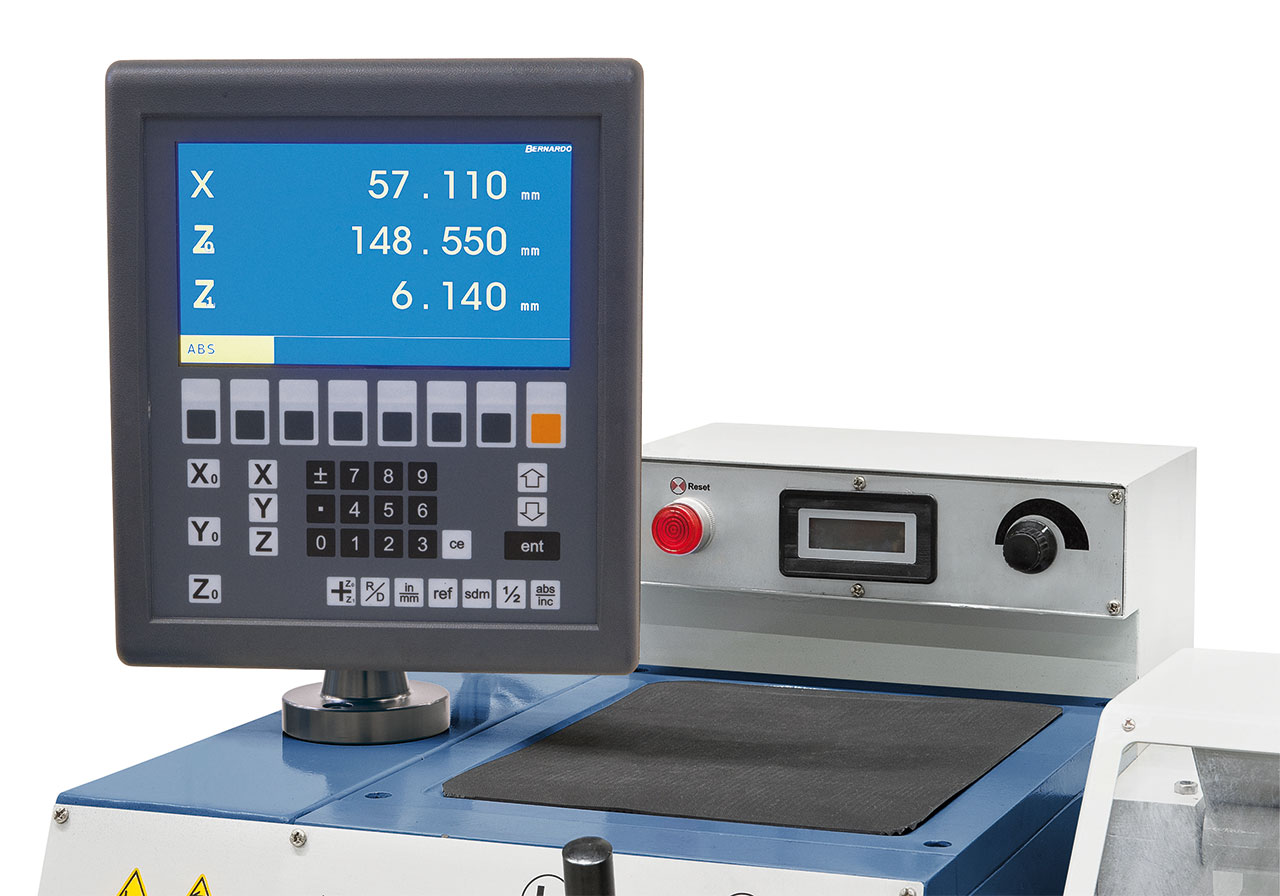 Leit- und Zugspindeldrehmaschine Standard 165 V-Top inkl. 3-Achs-Digitalanzeige ES-12 V *