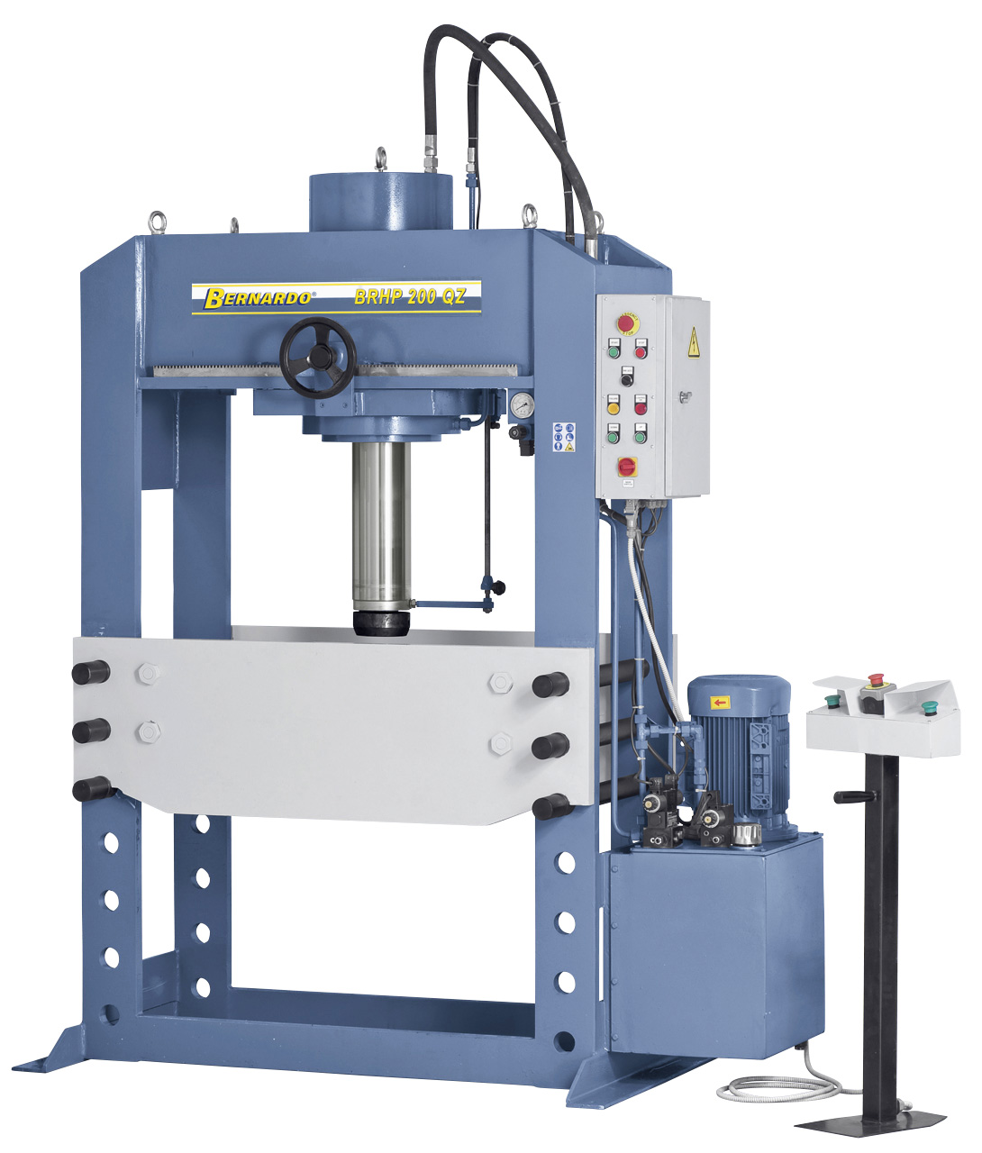 Hydraulische Werkstattpresse BRHP 150 QZ mit querverfahrbar. Druckzylinder *