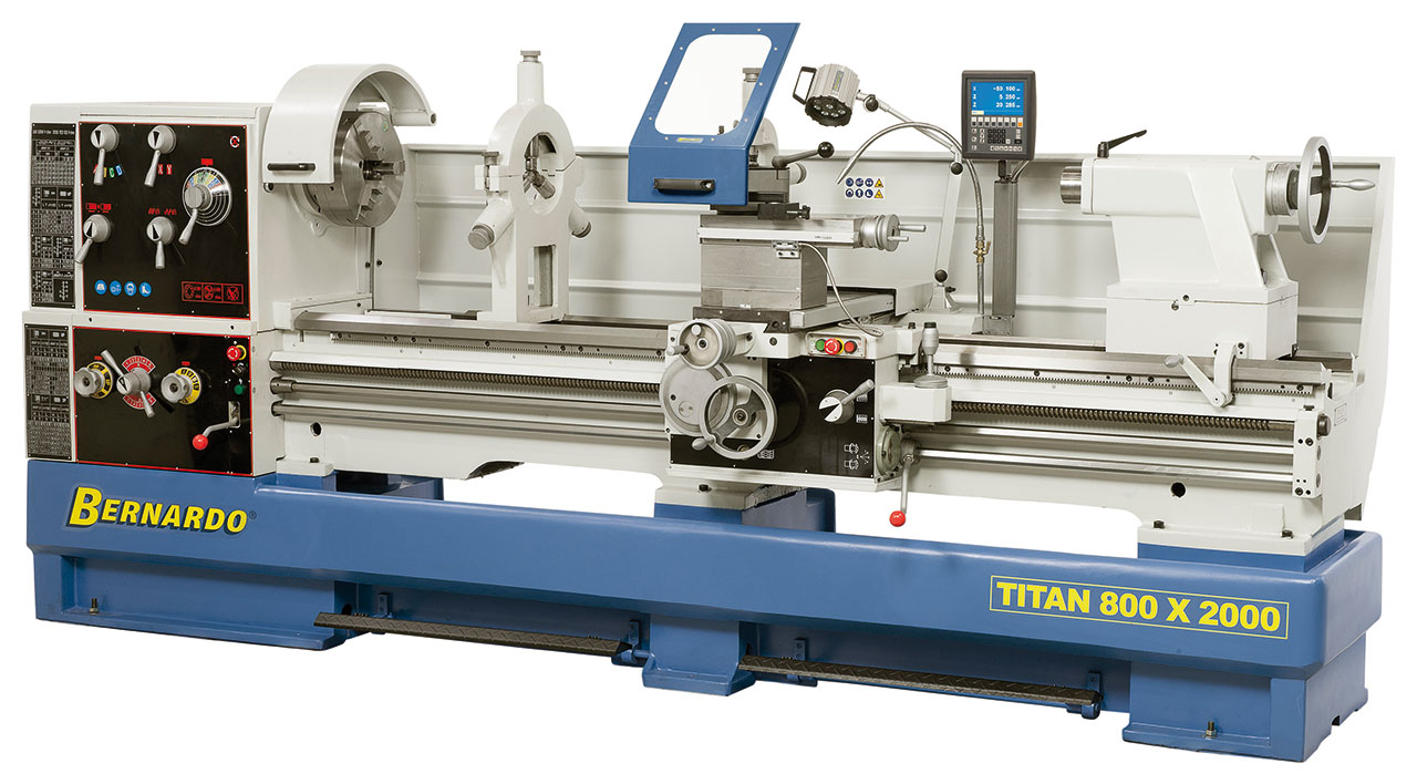 Produktionsdrehmaschine Titan 800 x 3000 inkl. 3-Achs-Digitalanzeige *