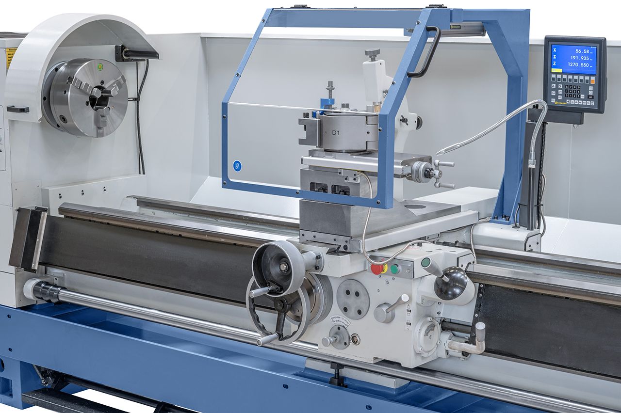 Produktionsdrehmaschine Goliath 800 x 2000 inkl. 3-Achs-Digitalanzeige *