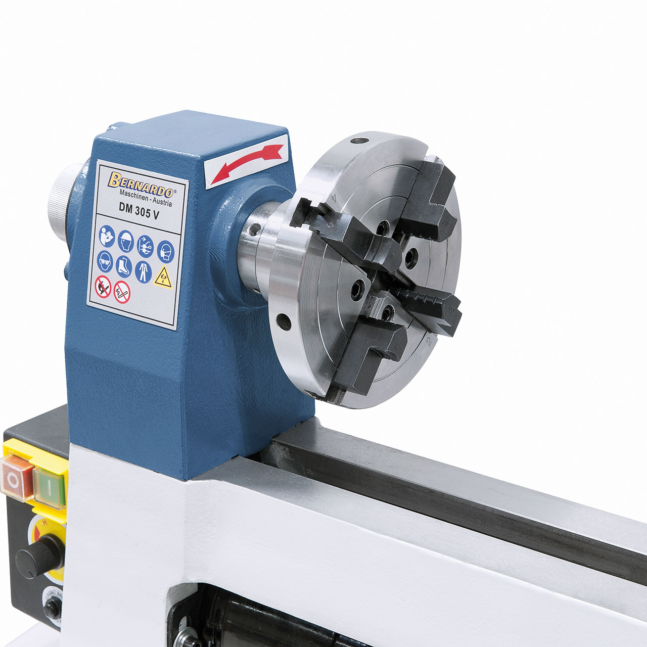 4-Backen-Spannfutter 125 mm / M 33 x 3,5 mm (Option)