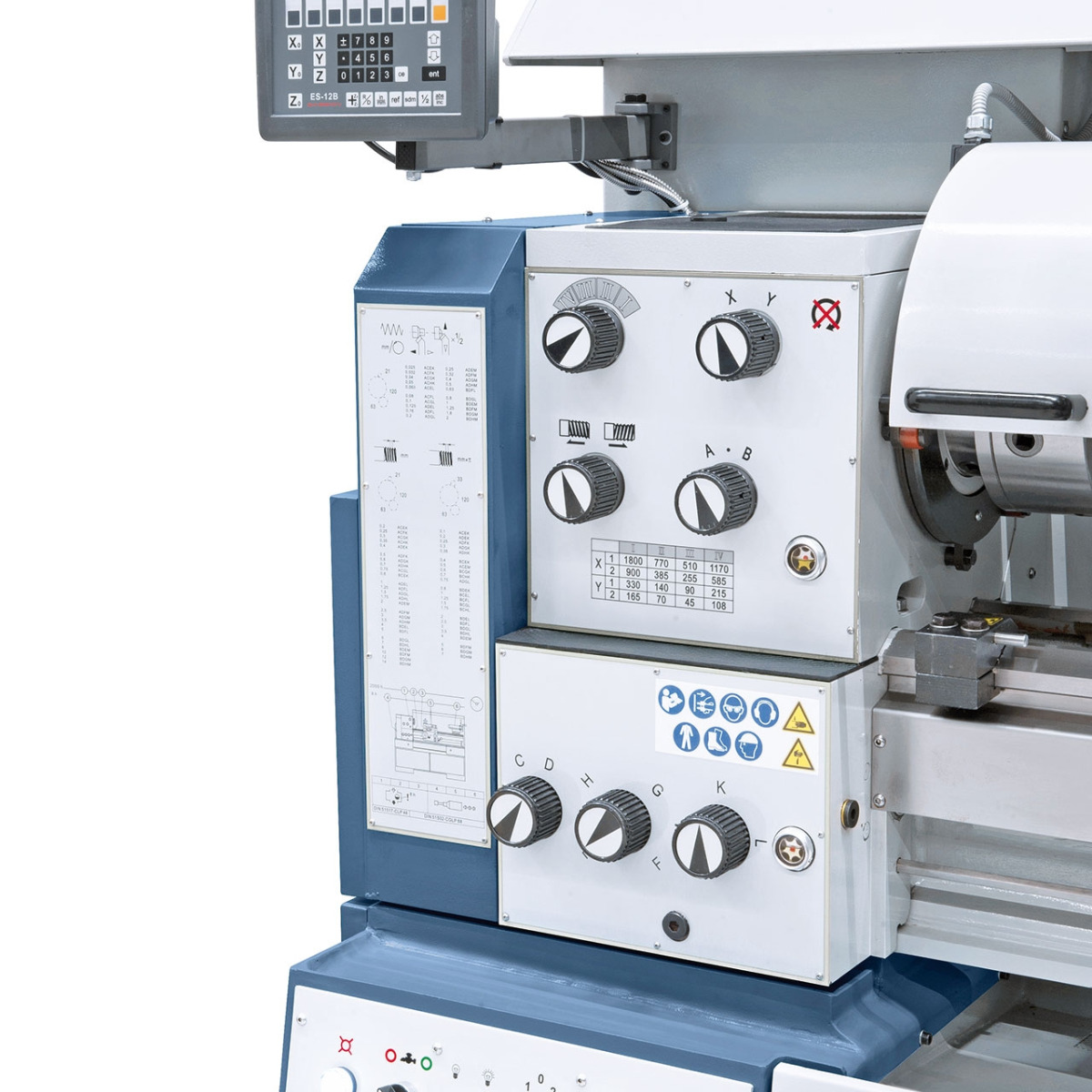 Universaldrehmaschine Compact 400 inkl. 3-Achs-Digitalanzeige ES-12 V