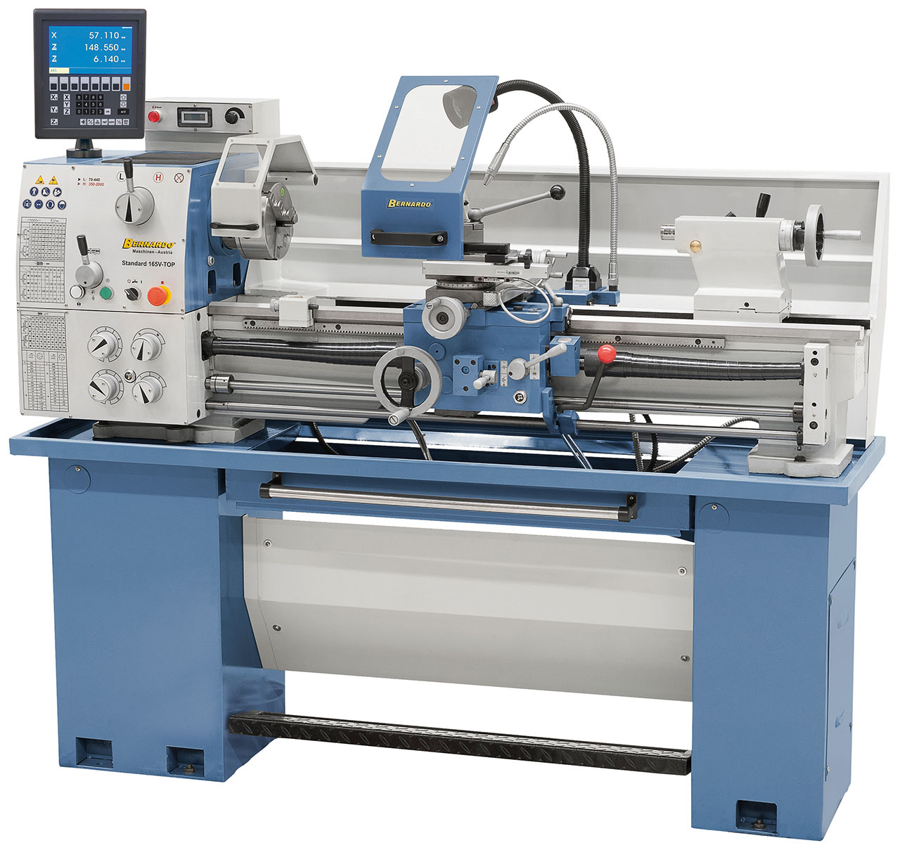 Leit- und Zugspindeldrehmaschine Standard 165 V-Top inkl. 3-Achs-Digitalanzeige ES-12 V *