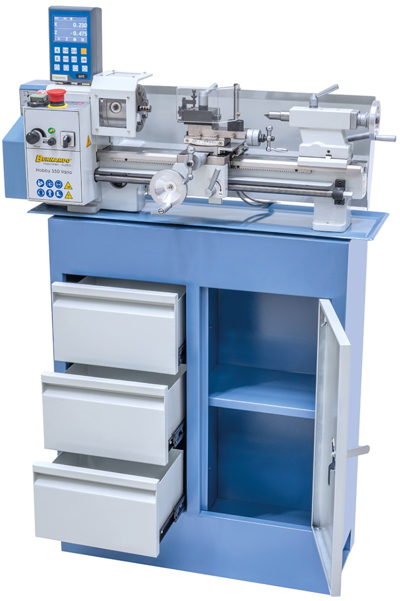Tischdrehmaschine Hobby 350 Vario / 230 V inkl. 2-Achs Digitalanzeige DT 40