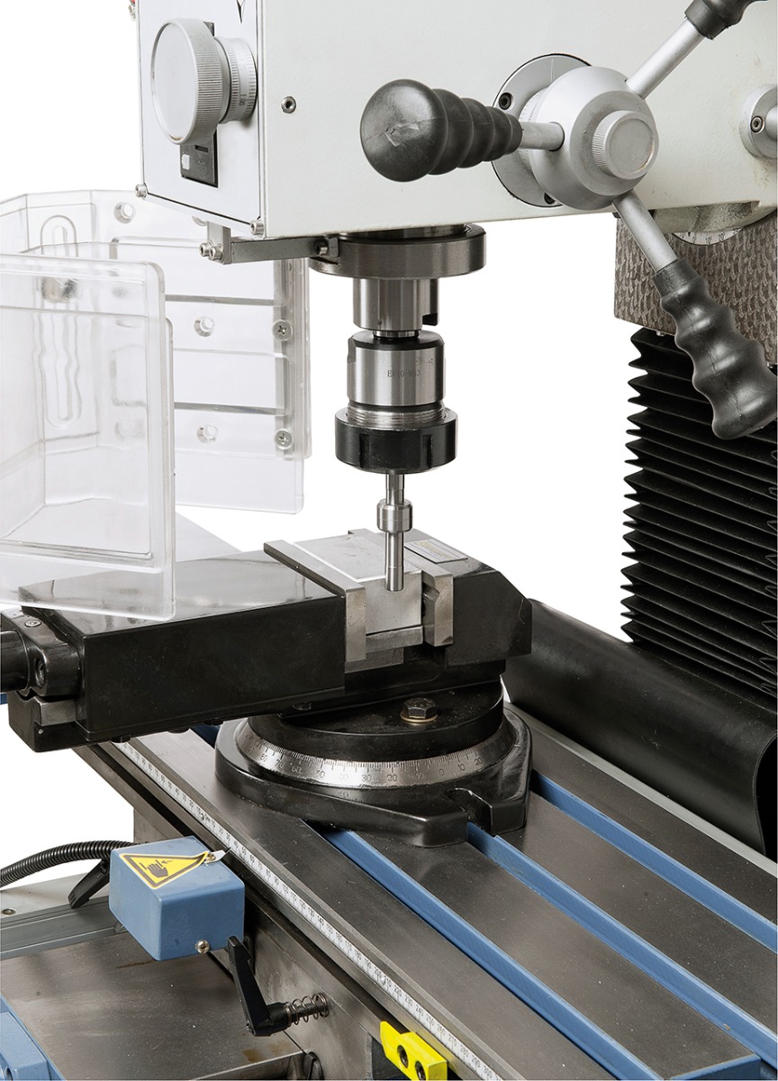 Bohr- und Fräsmaschine BF 30 N Super mit Vorschub inkl. 3-Achs-Digitalanzeige ES-12 V