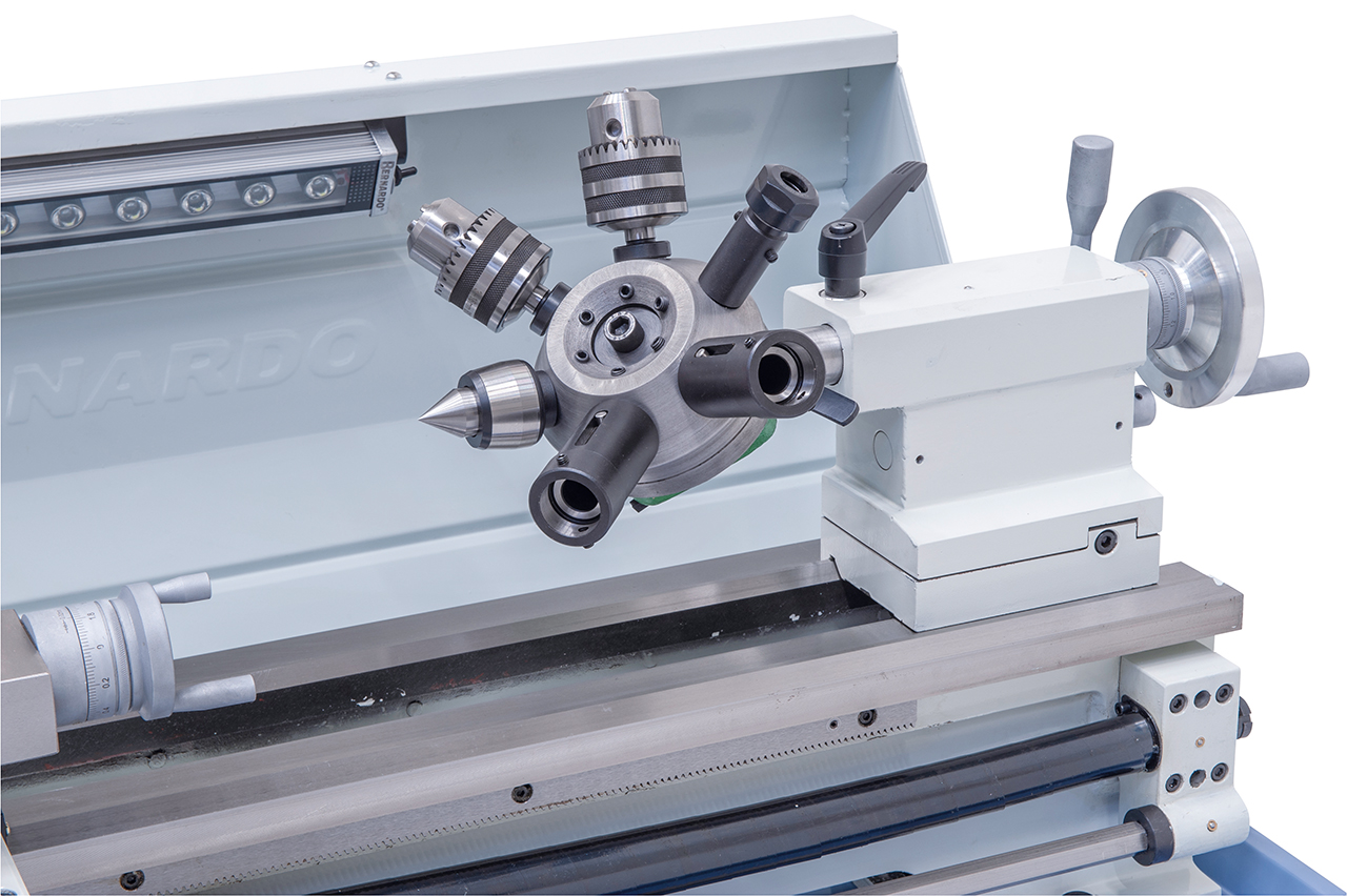 Leit- und Zugspindeldrehmaschine Profi 750 Vario / 400 V inkl. 2-Achs Digitalanzeige ES-12 V