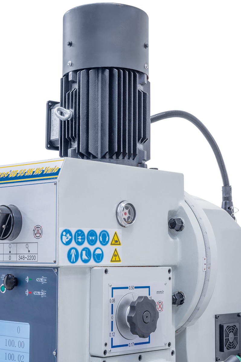 Getriebe-Säulenbohrmaschine GB 55 SK NC Vario mit Kreuztisch *