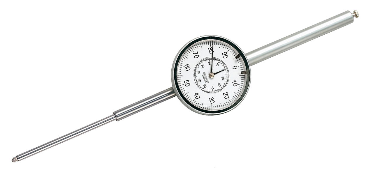Messuhr mit grosser Messspanne 100 x 0,01 mm / DIN 878