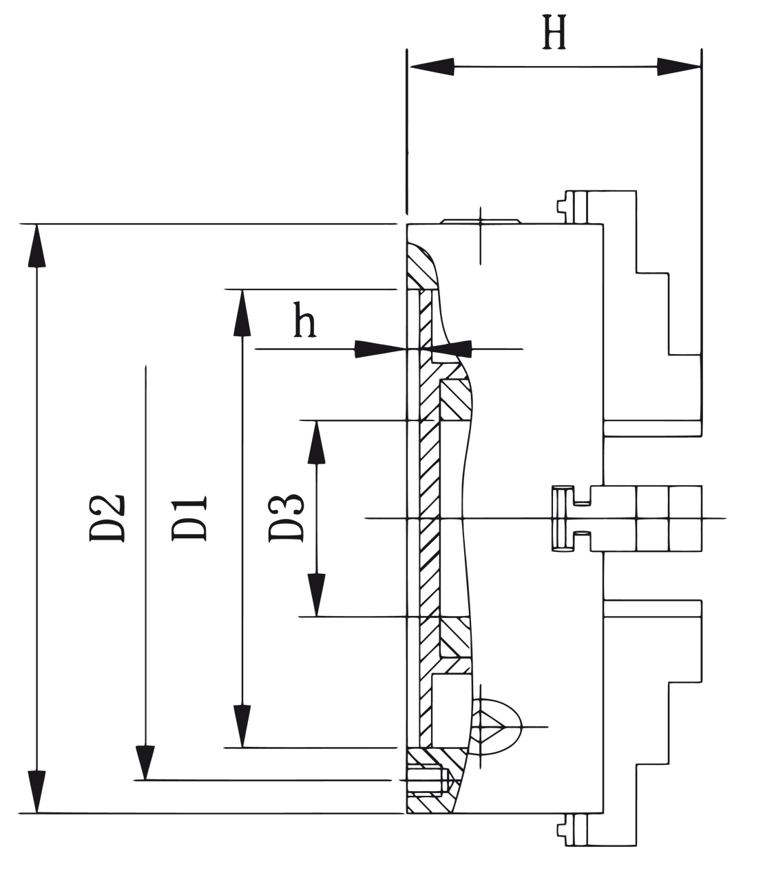 Standard-4-Backenfutter DK12-250