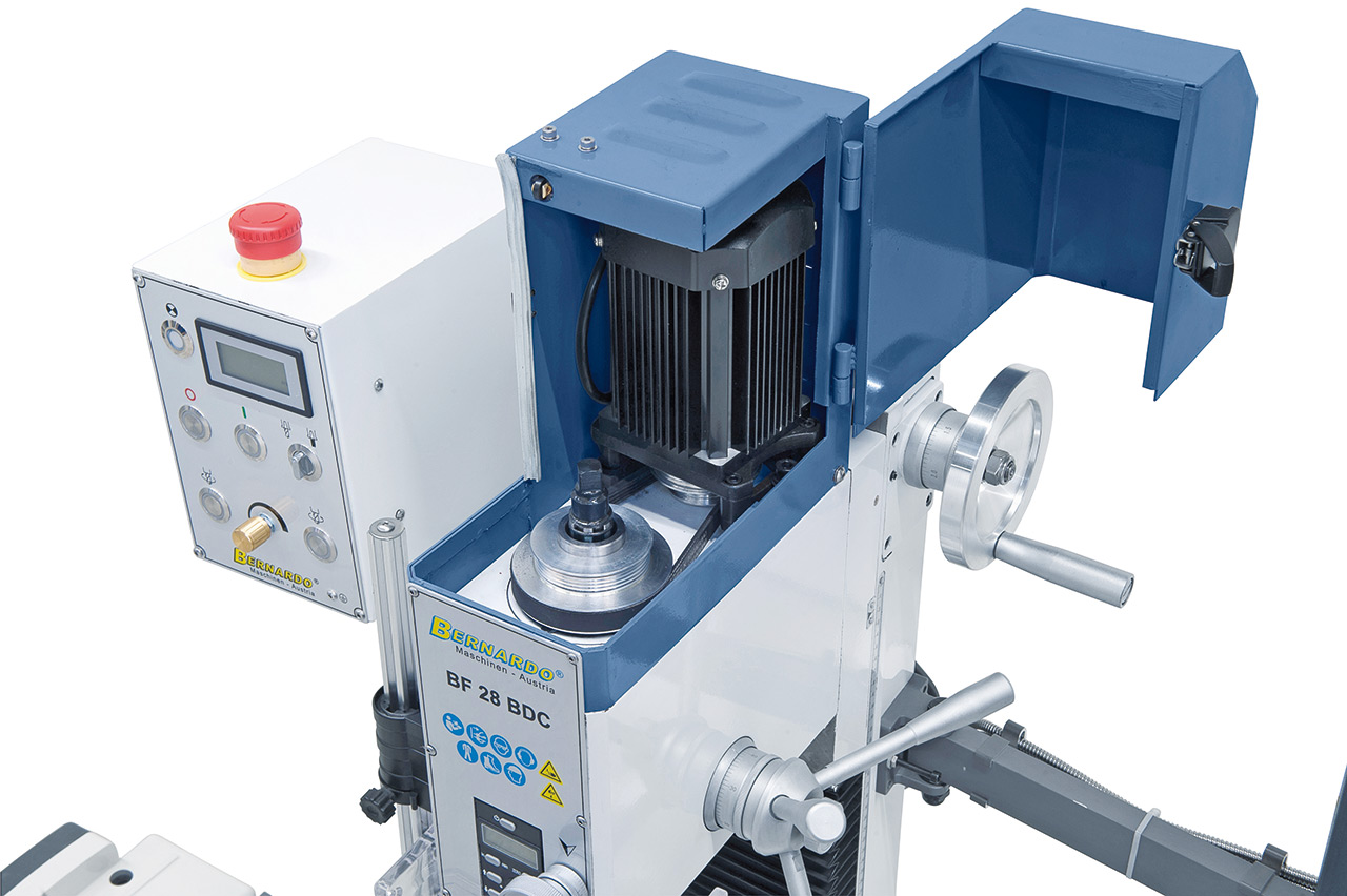 Bohr- und Fräsmaschine BF 28 BDC mit Vorschub inkl. 3-Achs-Digitalanzeige ES-12 V