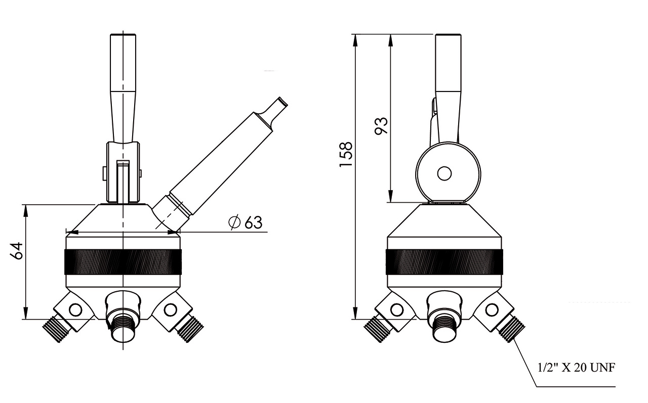 Revolverkopf MK 2 mit 4 Stationen