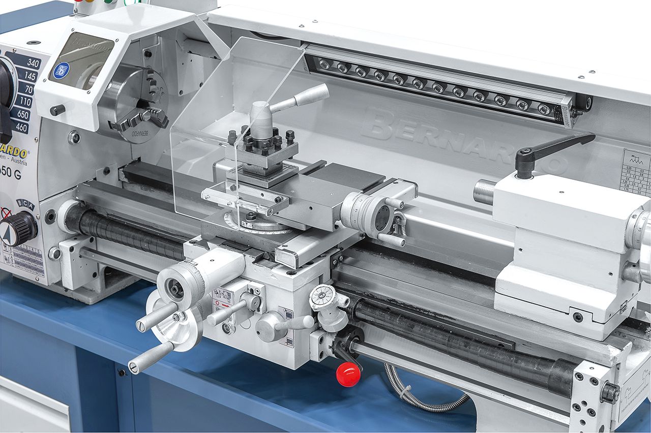 Leit- und Zugspindeldrehmaschine Profi 650 G / 230 V inkl. 2-Achs-Digitalanzeige ES-12 V