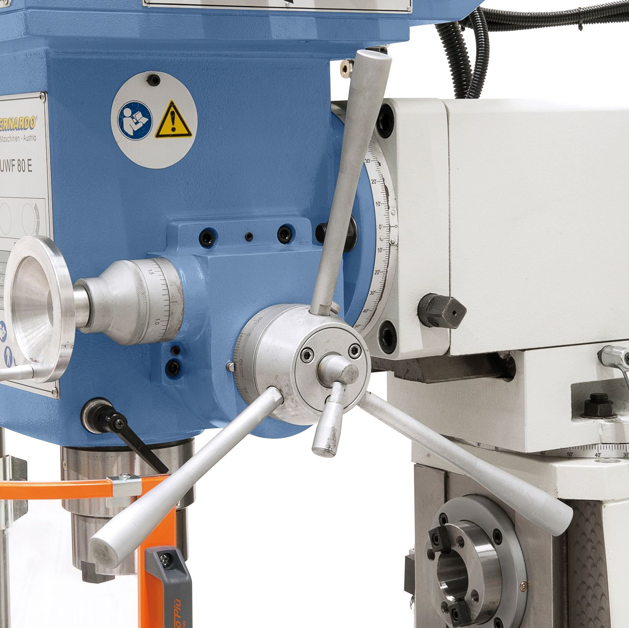 Universalfräsmaschine UWF 80 E inkl. 3-Achs-Digitalanzeige ES-12 H und y-Vorschub
