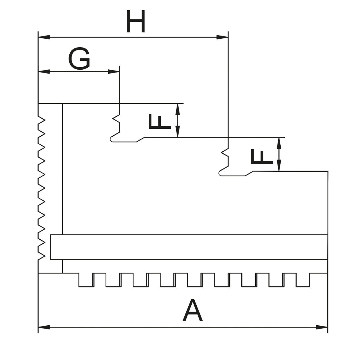 Bohrbacken OJ-PS3-125