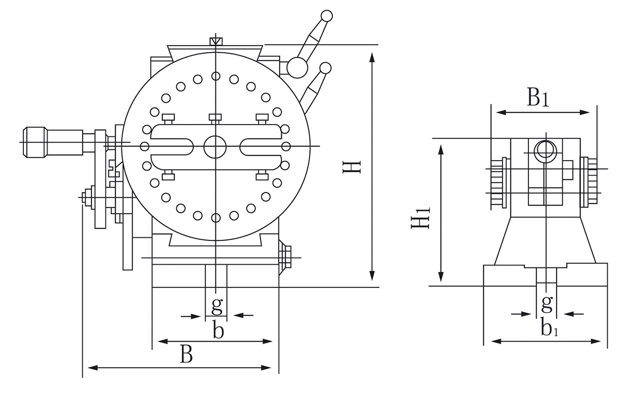 Halbuniversal-Teilkopf BS-0