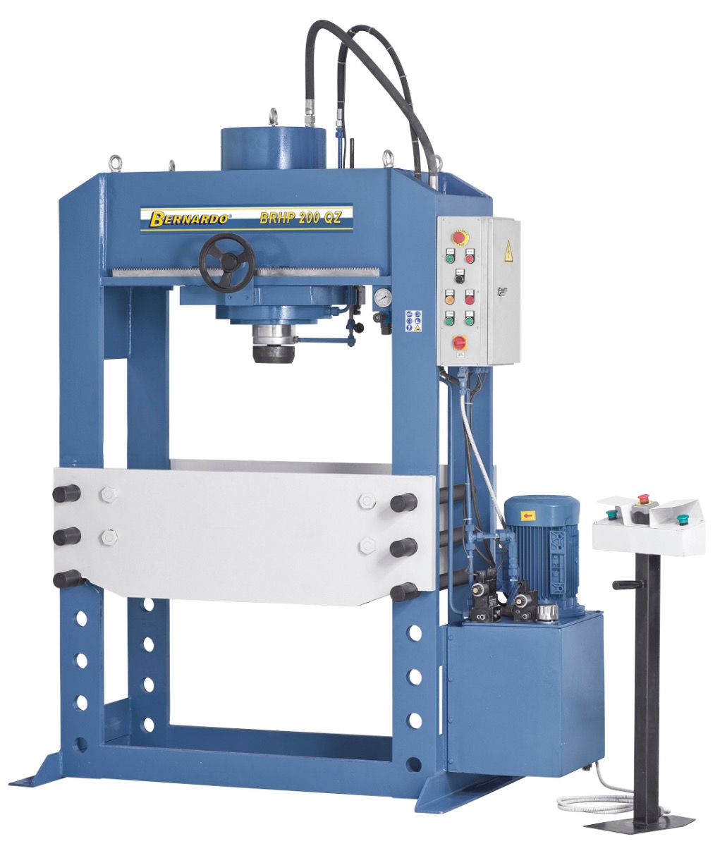 Hydraulische Werkstattpresse BRHP 250 QZ mit querverfahrbar. Druckzylinder *