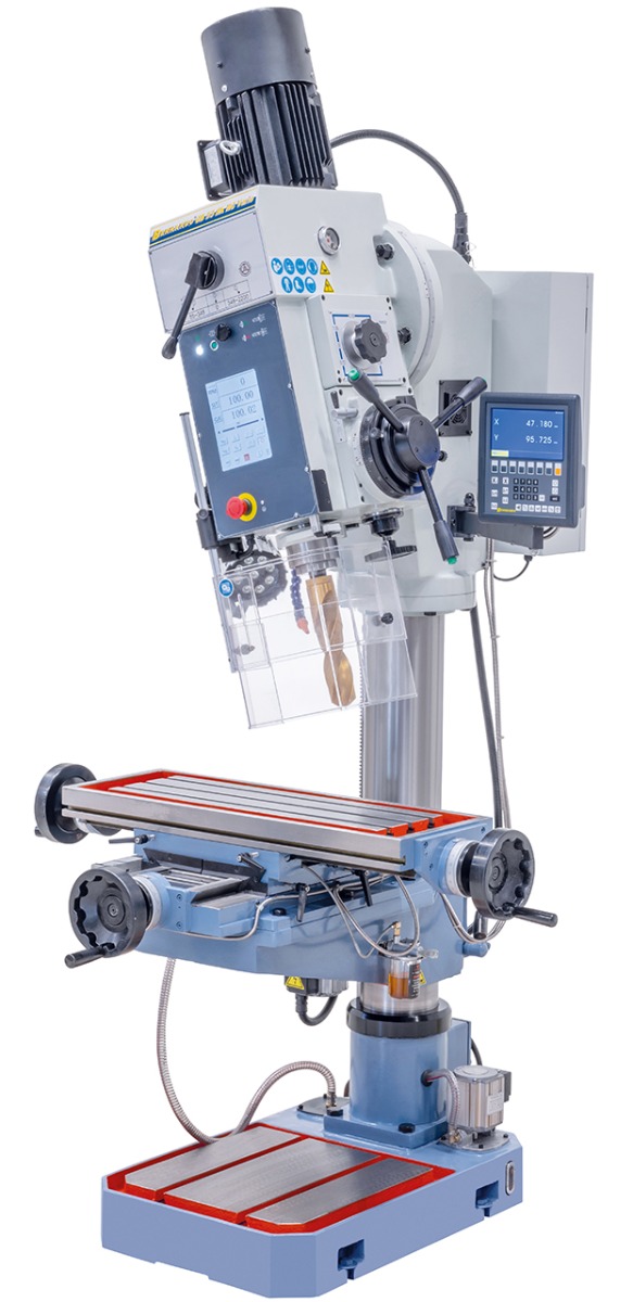 Getriebe-Säulenbohrmaschine GB 55 SK NC Vario mit Kreuztisch *