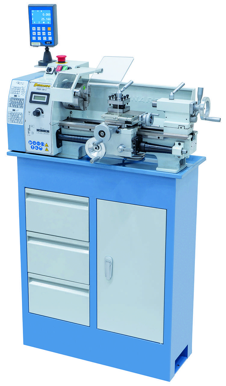 Tischdrehmaschine Profi 300 V / 230 V inkl. 2-Achs Digitalanzeige DT 40