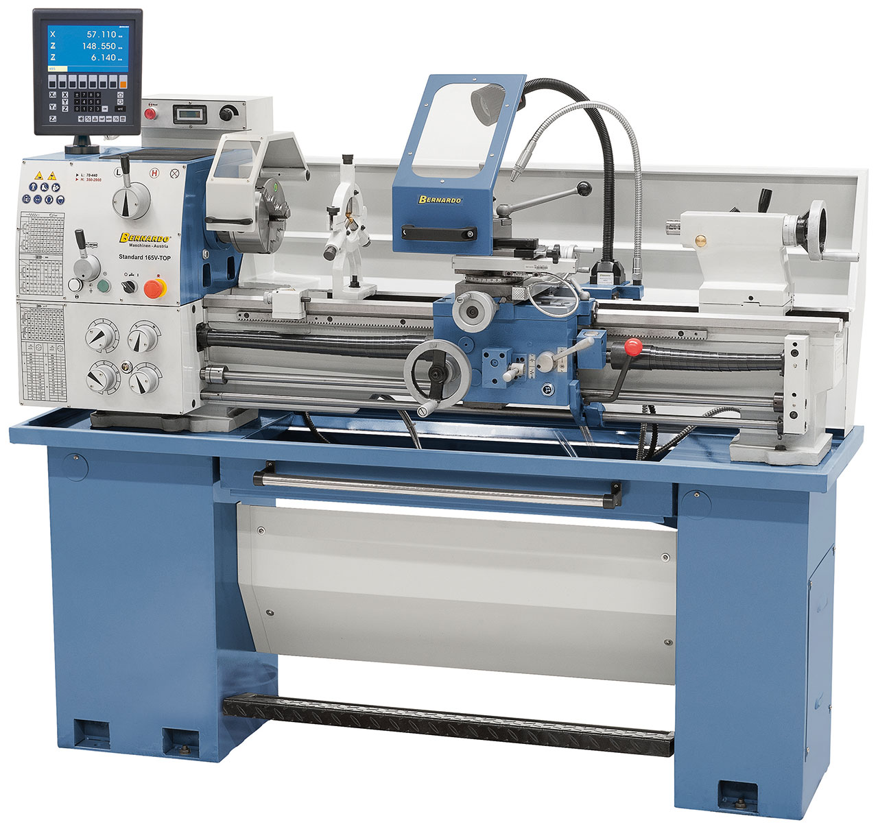 Leit- und Zugspindeldrehmaschine Standard 165 V-Top inkl. 3-Achs-Digitalanzeige ES-12 V *