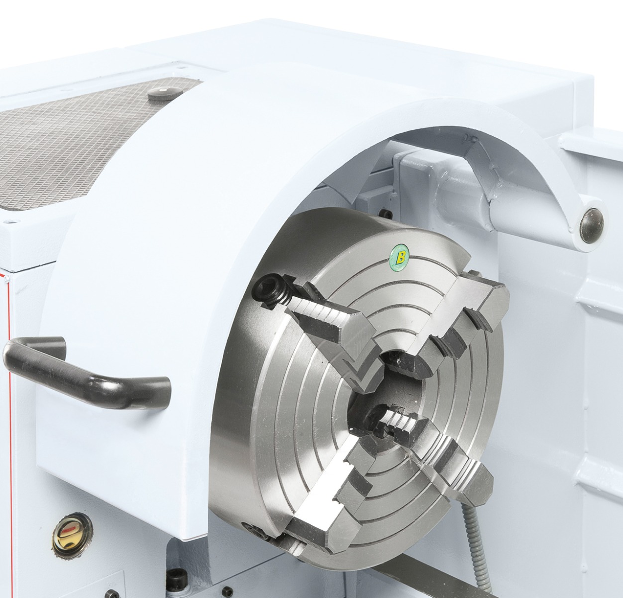 Planscheibe 250 mm (Option)  ideal zum Aufspannen von  asymmetrischen Werkstücken.