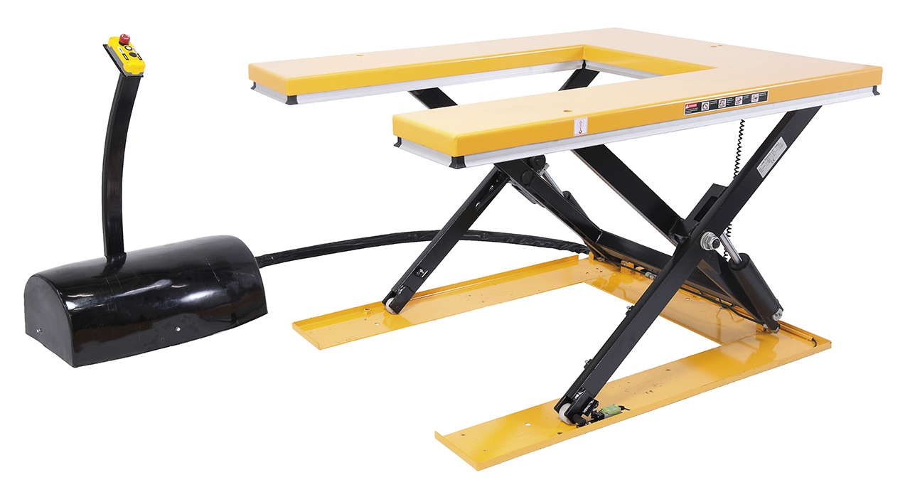Flach-Scherenhubtisch mit U-Plattform FSHT 1500 U *