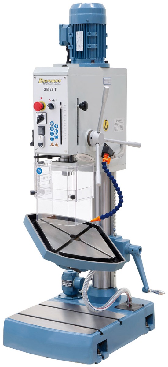 Getriebe-Tischbohrmaschine GB 28 T mit Kühlmitteleinrichtung
