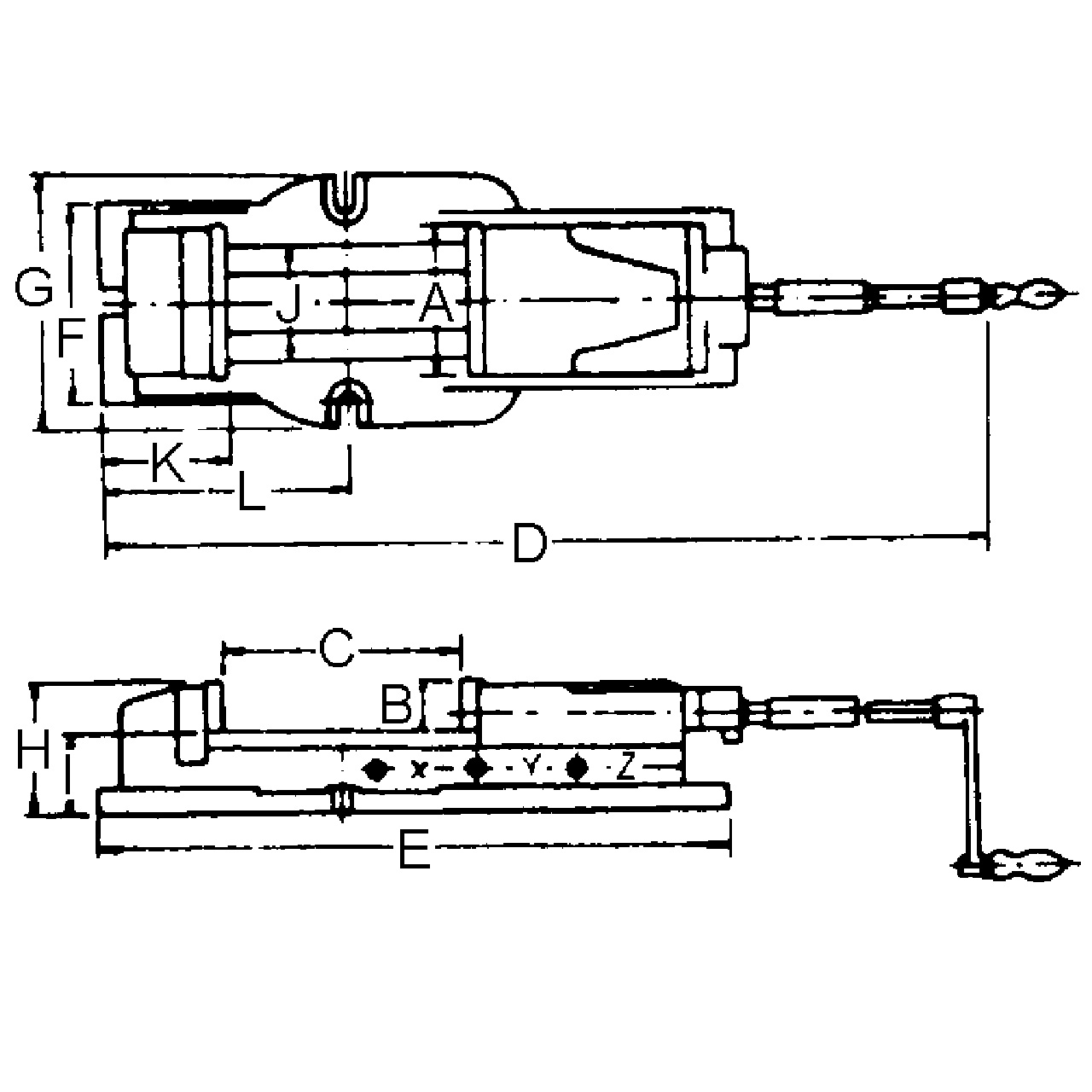 Weitspann-Maschinenschraubstock FJ 100