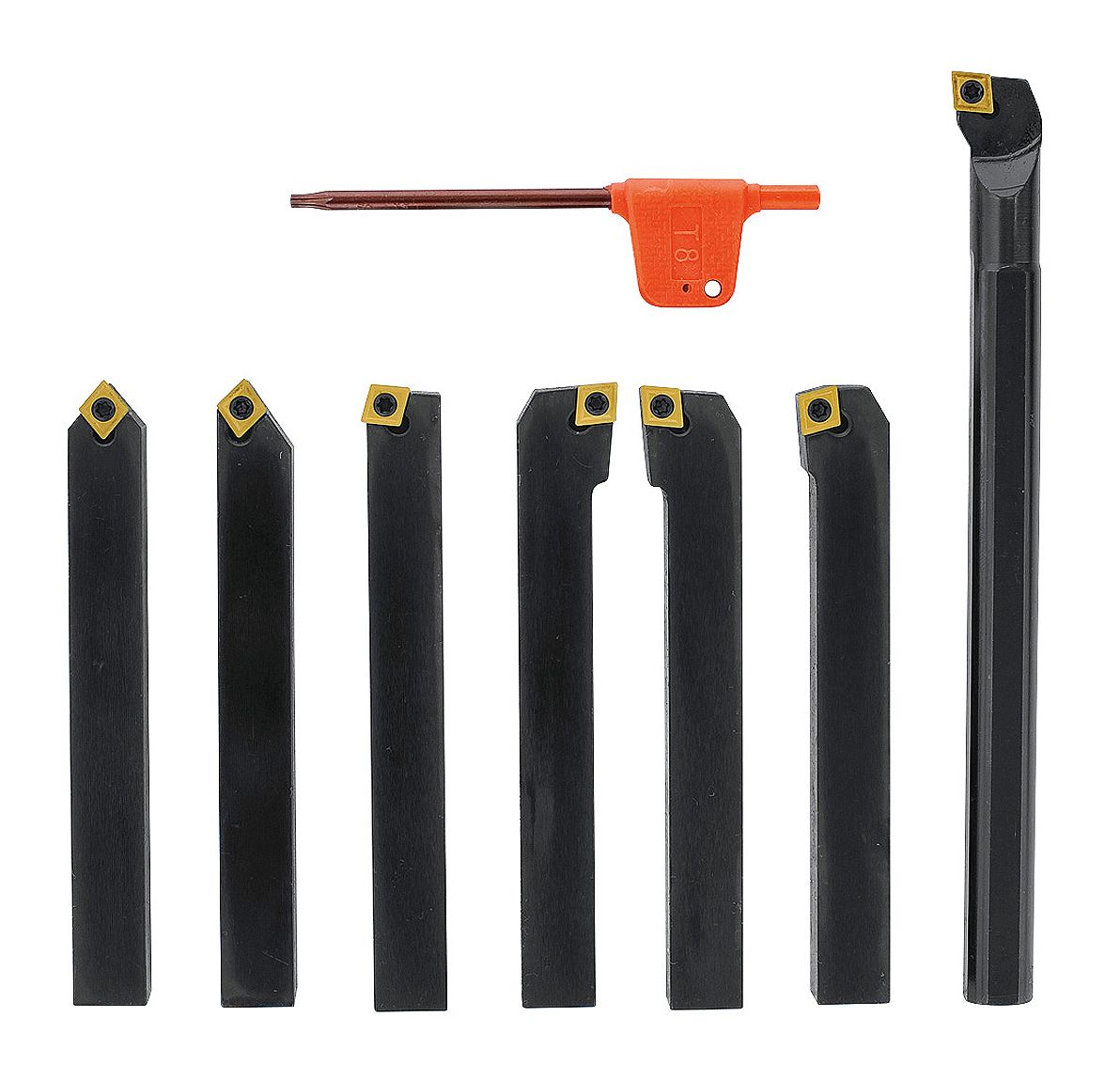 Bernardo Drehmeisselsatz mit HM-Wendeplatten 12 mm, 6-tlg. inkl. Bohrstange