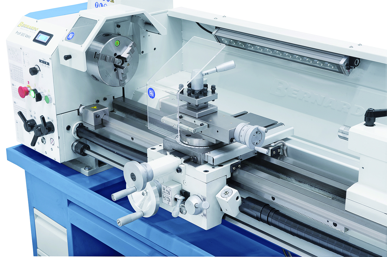 Leit- und Zugspindeldrehmaschine Profi 900 Vario / 400 V inkl. 2-Achs-Digitalanzeige ES-12 V