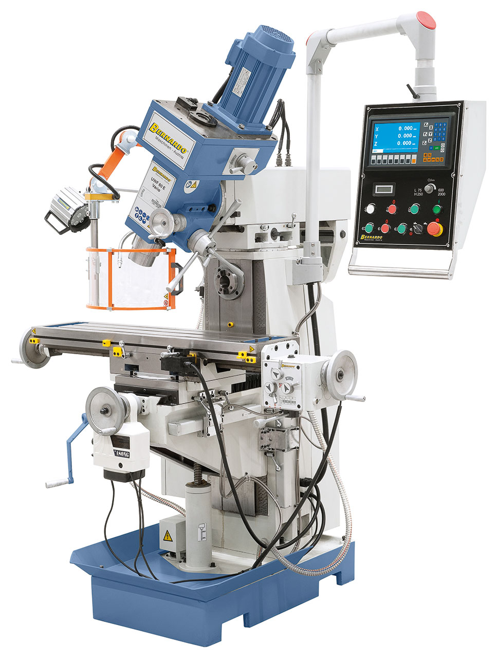 Universalfräsmaschine UWF 80 E Vario inkl. 3-Achs-Digitalanzeige ES-12 H und y-Vorschub