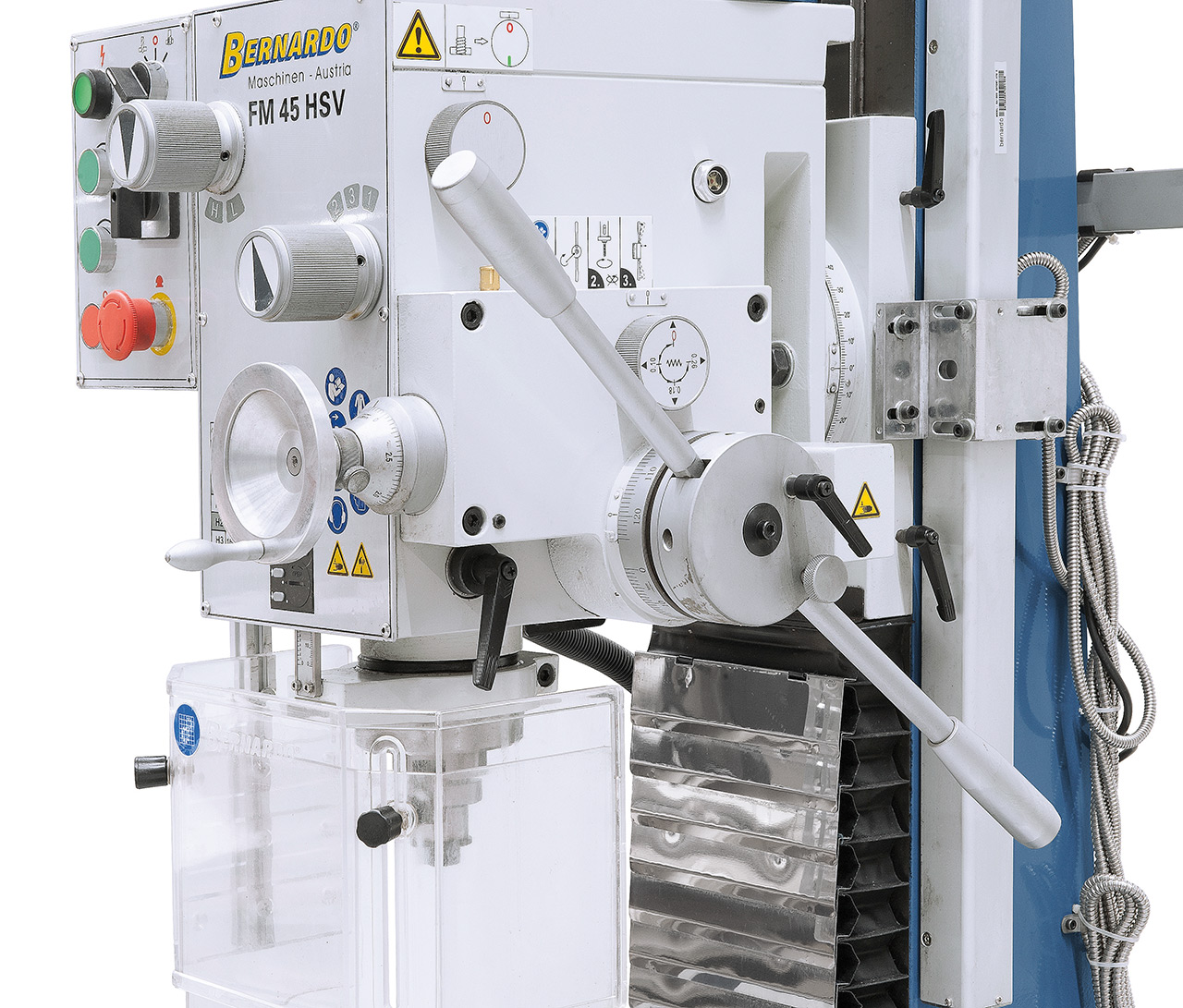 Bohr- und Fräsmaschine FM 45 HSV inkl. 3-Achs-Digitalanzeige ES-12 V