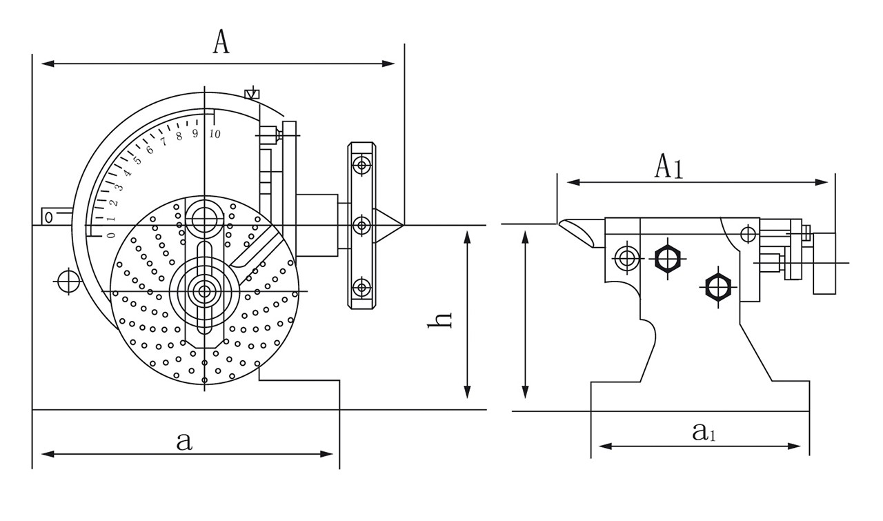 Halbuniversal-Teilkopf BS-1