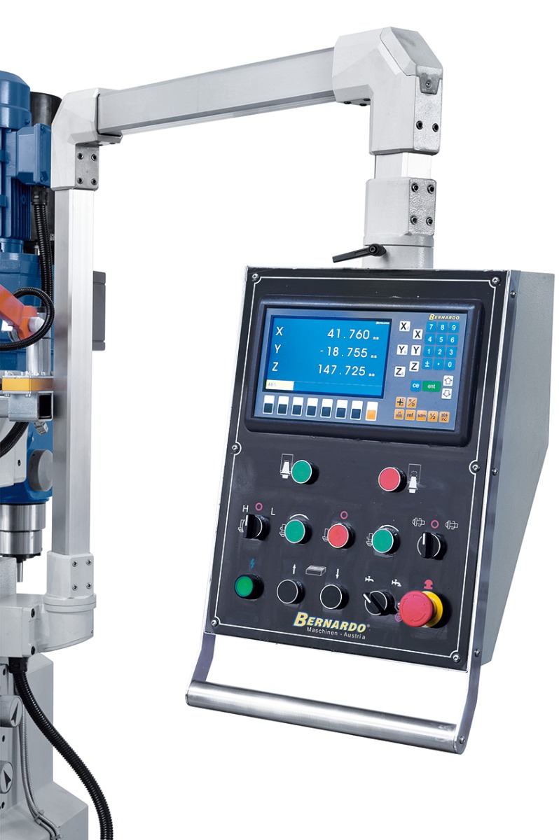 Universalfräsmaschine UWF 90 - 1270 inkl. 3-Achs-DRO ES-12 H und pneumat.WK-Klemmung *