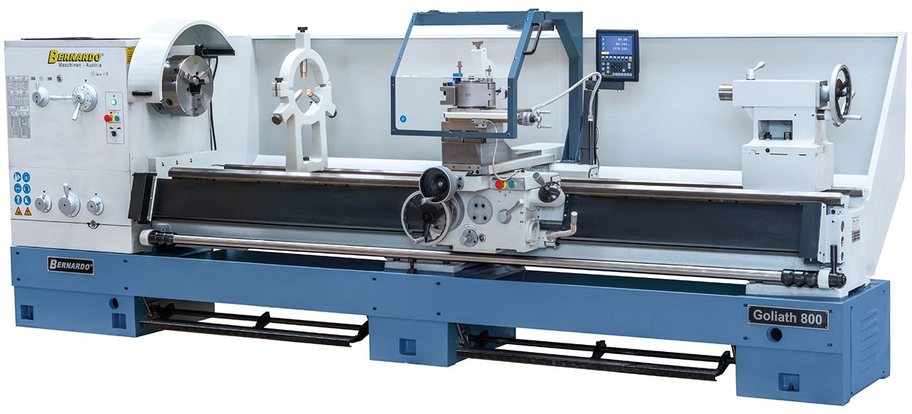 Produktionsdrehmaschine Goliath 800 x 3000 inkl. 3-Achs-Digitalanzeige *