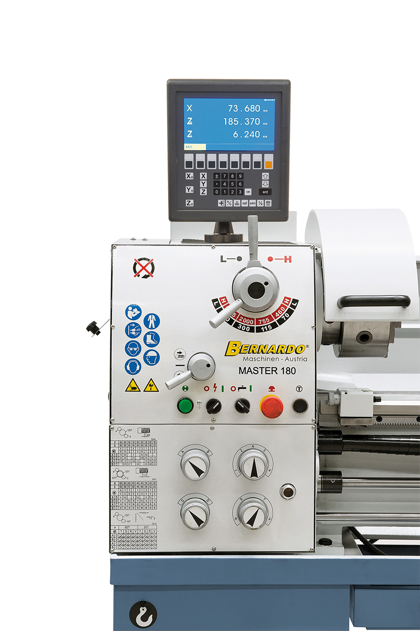 Mechanikerdrehmaschine Master 180 inkl. 3-Achs-Digitalanzeige ES-12 V *