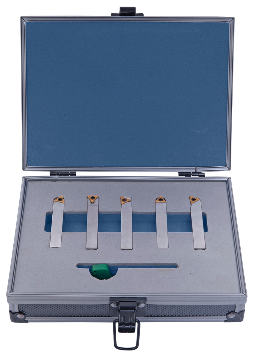 Drehmeisselsatz mit HM-Wendepl., 10 mm, 5-tlg.