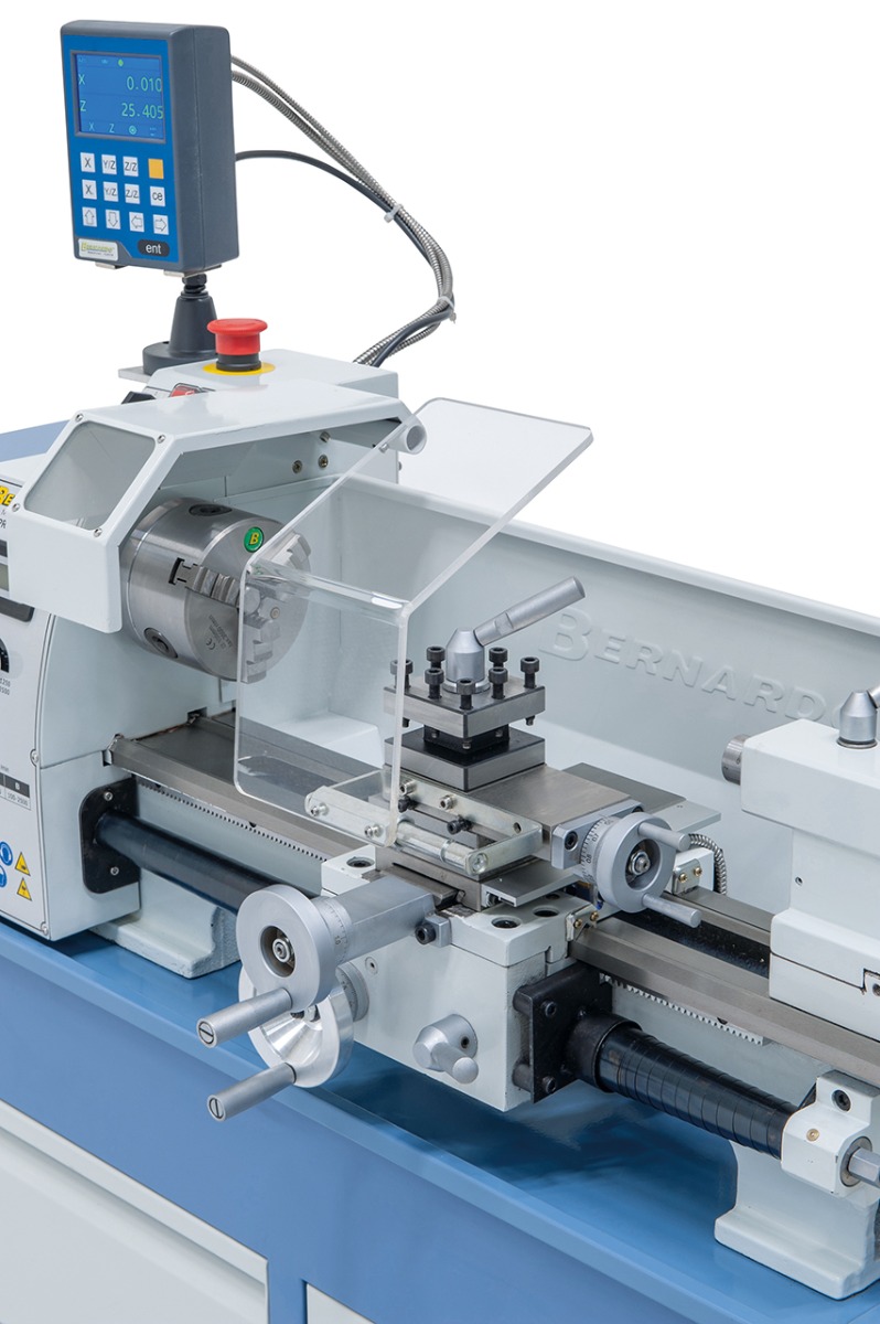 Tischdrehmaschine Profi 400 V / 230 V inkl. 2-Achs Digitalanzeige DT 40