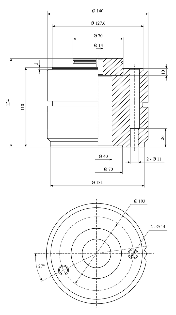 Schnellwechselstahlhalterset System Multifix Größe D, inkl. 4 Einsätze