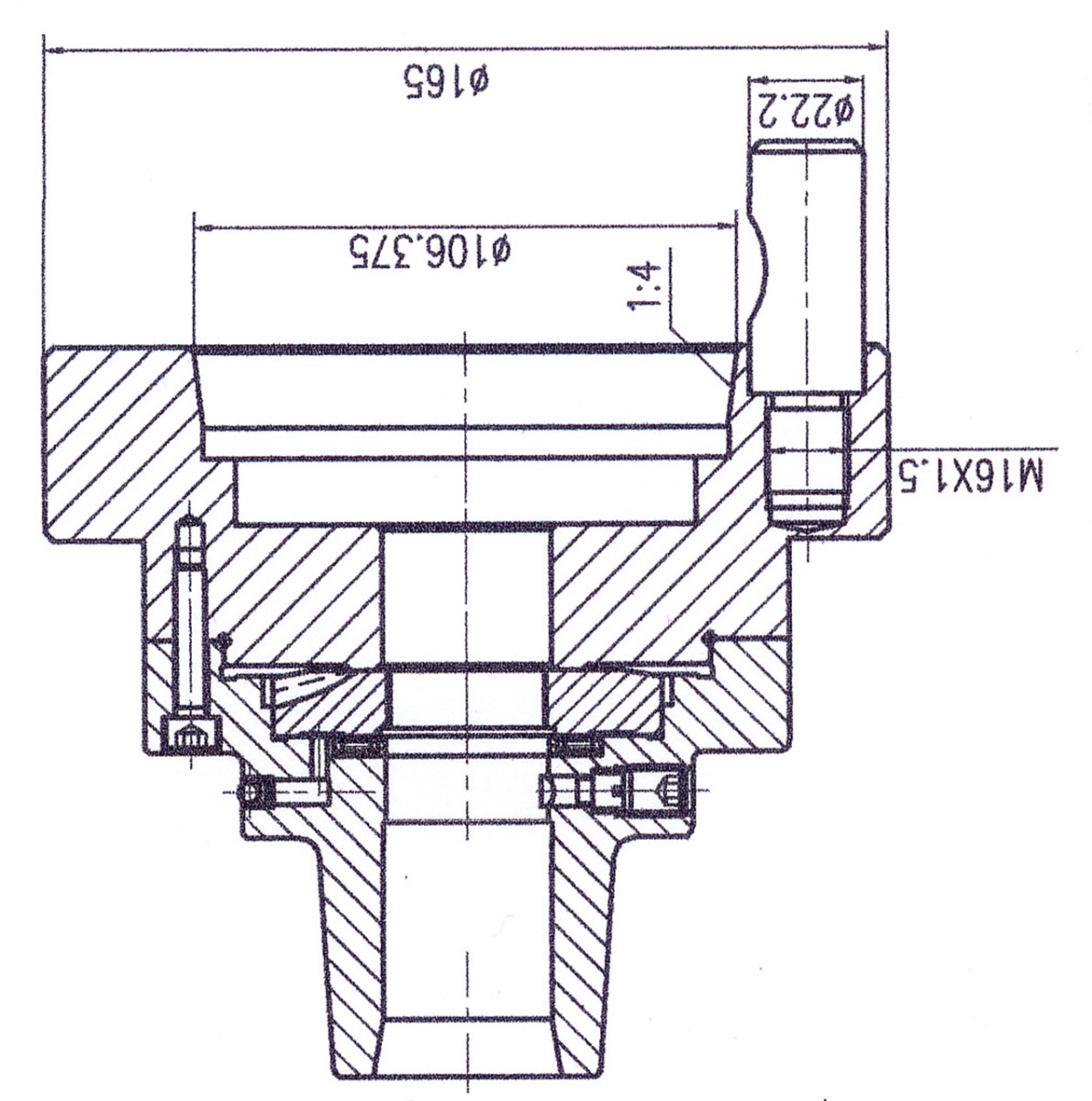 Spannzangenfutter 5C mit Aufnahme D1-6