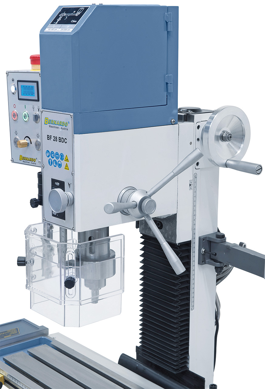 Bohr- und Fräsmaschine BF 28 BDC mit Vorschub inkl. 3-Achs-Digitalanzeige ES-12 V