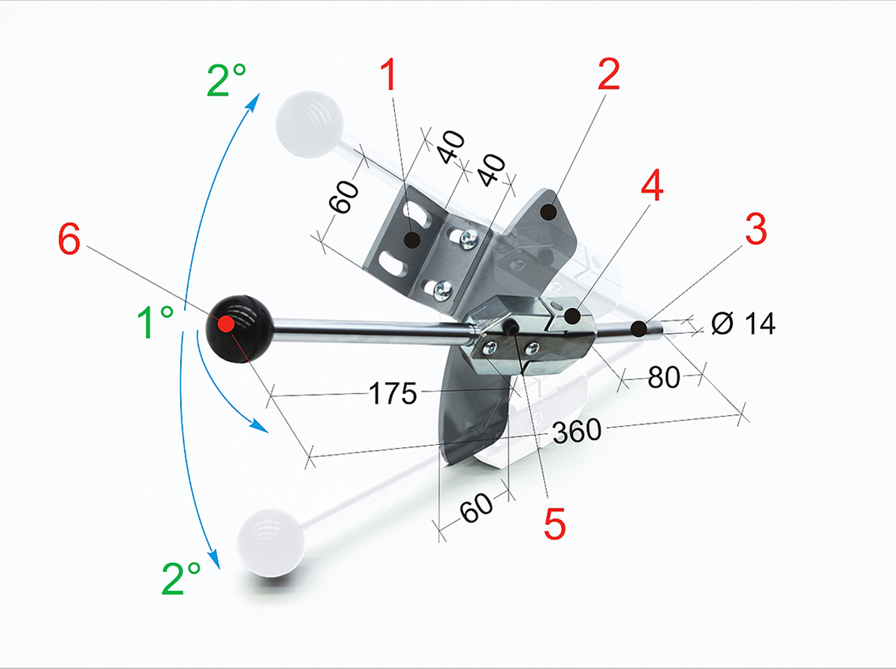 Sicherheitshebel für Drehmaschinen PLT 02/360