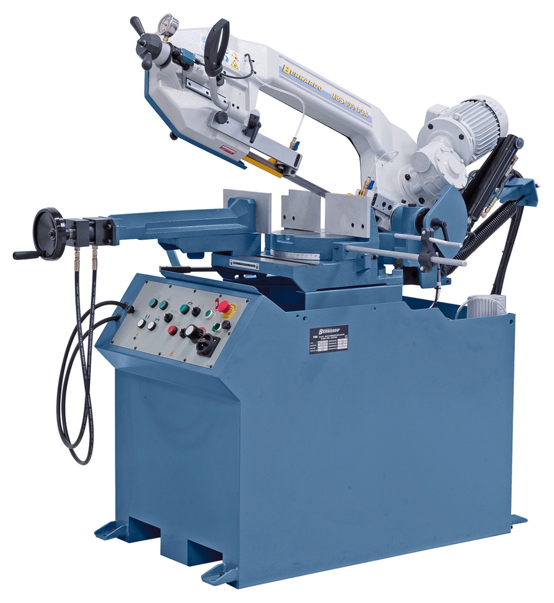 Halbautomatische Doppelgehrungsbandsäge MBS 300 DGA / 400 V