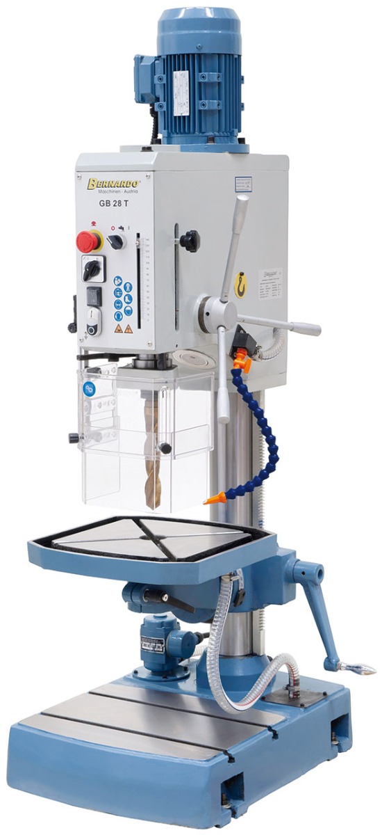 Getriebe-Tischbohrmaschine GB 28 T mit Kühlmitteleinrichtung