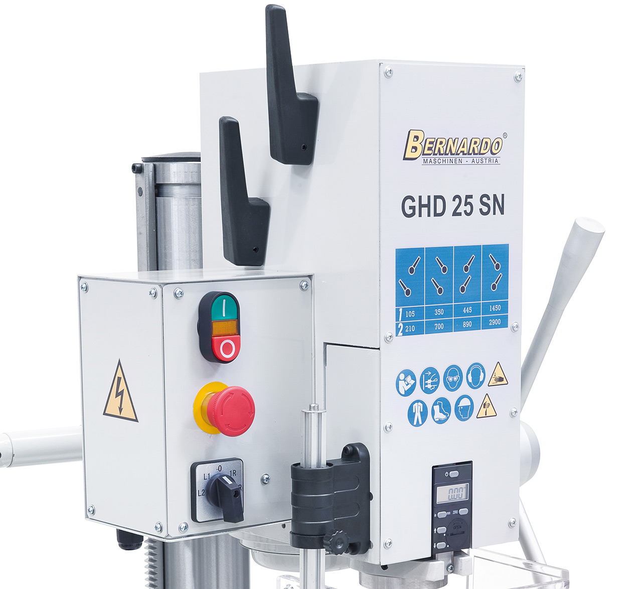 Getriebe-Säulenbohrmaschine GHD 25 SN mit digitaler Tiefenanzeige