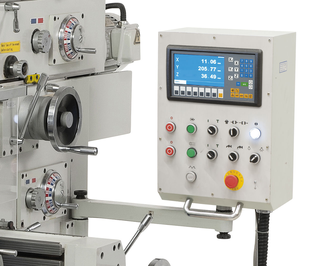 Werkzeugfräsmaschine WFM 800 inkl. 3-Achs-Digitalanzeige ES-12 H **